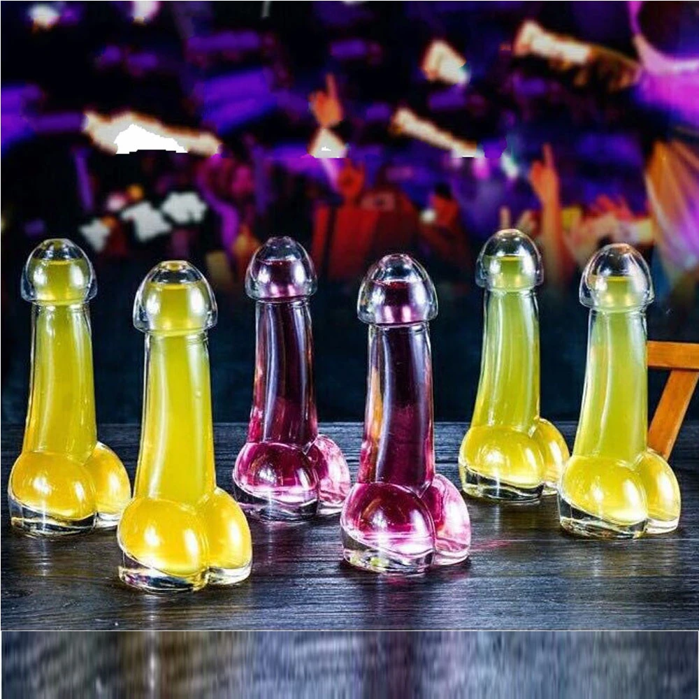 

Shot Funny Penis Cocktails Cup Bottle Bar Nightclub Dedicated Cups Party Fashion Small mouth will protect wine from sprinkling.
