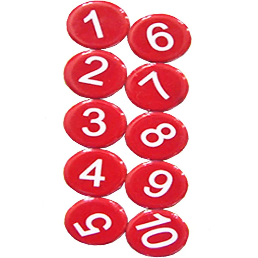 XRHYY 1-10 Arabic Number Round Fridge Magnets Refrigerator Whiteboard Map Calendar Lockers File Cabinets For School  Home Office