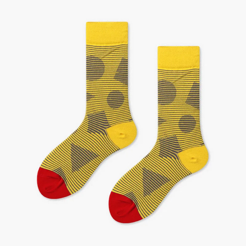 [WPLOIKJD]New Fashion Cotton Creative Men's Socks Harajuku Colorful Funny Streetwear Hip Hop Happy Socks Skarpetki For Male Gift