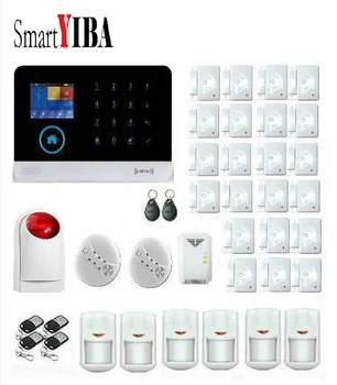 

SmartYIBA 3G Alarm System Kits With App Control For Home Security WIFI GPRS Alarm Kits With Gas Leak Sensor GPRS SMS Alarmes