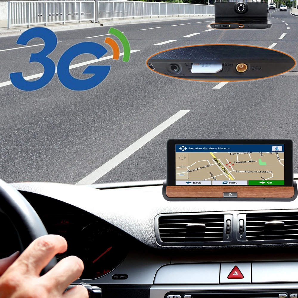 Супер! Panlelo 3g 6,86 дюймов автомобиля gps навигации Bluetooth gps Android 5,0 навигаторы автомобиль с DVR FHD 1080 P автомобиля gps SAT Nav