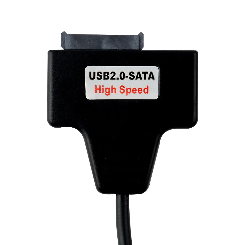 Горячая продажа! USB 2 0 до 7 + 6 13Pin тонкий SATA ноутбук CD/DVD Rom Оптический привод адаптер