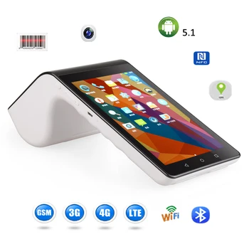 

Handheld touch screen pos system with credit card reader scanner printer for retail