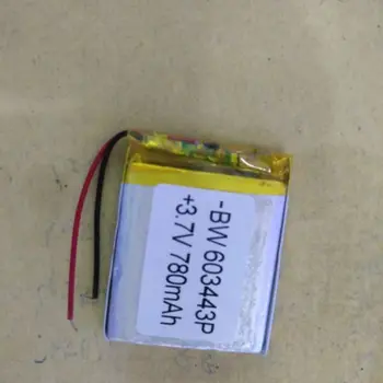 

3.7v li po li-ion batteries 3 7 v Packet 3.7V polymer lithium battery 603443 063443 780MAH e road navigation LH950 LH980N