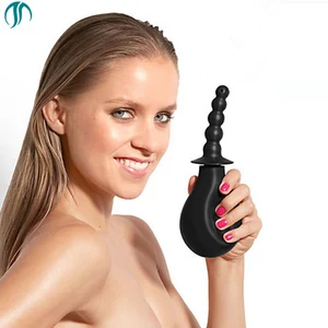 Modun силиконовая клизма лампа для мужчин женщин Интимная стирка прямо плагин воды клизма дома Инструменты Секс душ клизма (7,5 унц. Ц.) - изображение