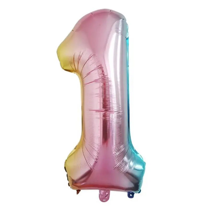 

32 inch number balloon 1 2 3 4 5 Number Digit Helium foil Balloons Baby Shower 1st Birthday Party Wedding Decor Balls Supplies