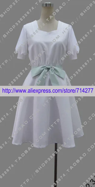 Free shipping Custom cheap white dress Yui Cosplay Costume