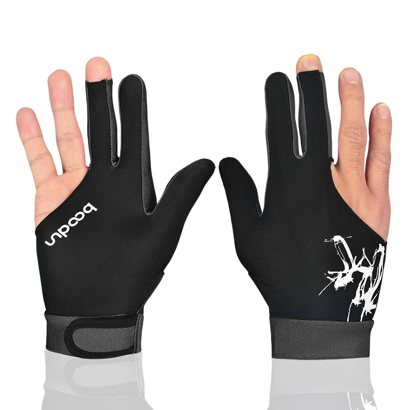 

2018 Sale Promotion Ferramentas Billard 1 Pcs Cue Billiard Shooters 3 Fingers Gloves 5colors Snooker High Quality Accessories