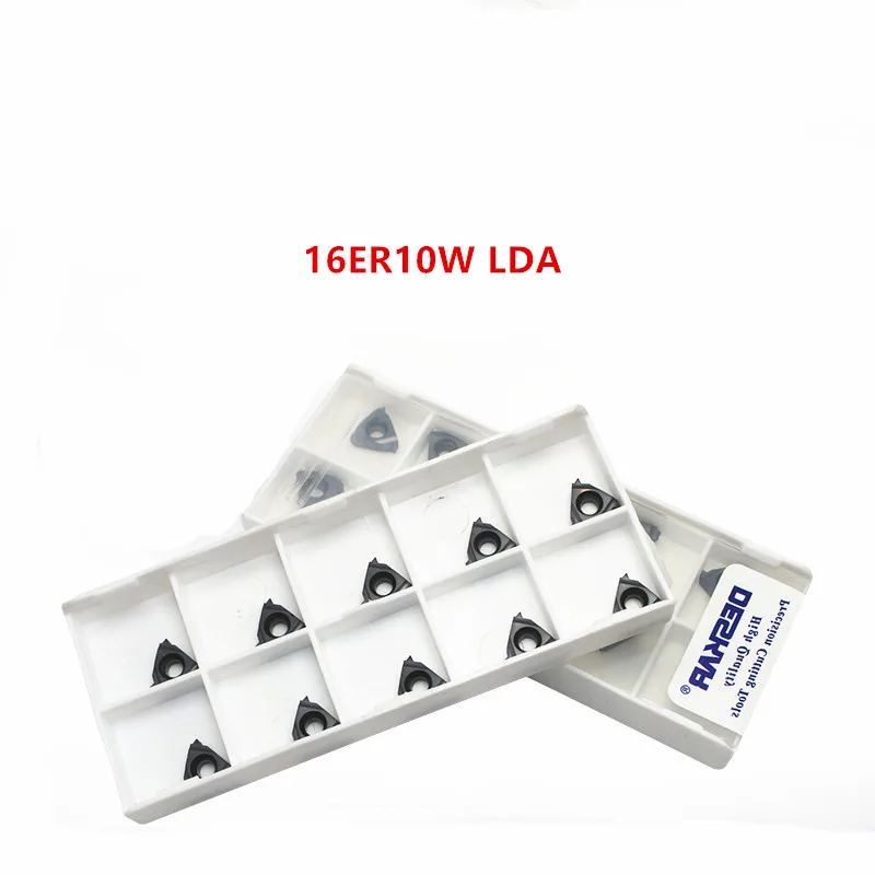 

10P 16ER10W LDA /11W/12W/14W/16W/18W/19W/20W/24W LDA Indexable Insert Threading Blade CNC Carbide Insert For P.M.K