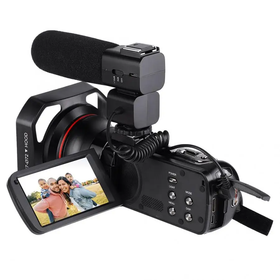 Широкоугольный объектив с функцией распознавания лица HDV-Z20 3,0 дюйма ips экран wifi 16x цифровой зум full HD 16x цифровой зум DV Цифровая камера