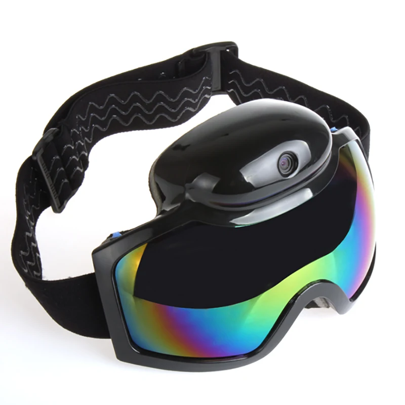 2017 Gafas de Esquí Máscara 720 P HD 1080 P Cámara de Vídeo Videocámara UV Anti-vaho gafas Hombres Mujeres Gafas de Snowboard acción de La Cámara Gafas De Esquí