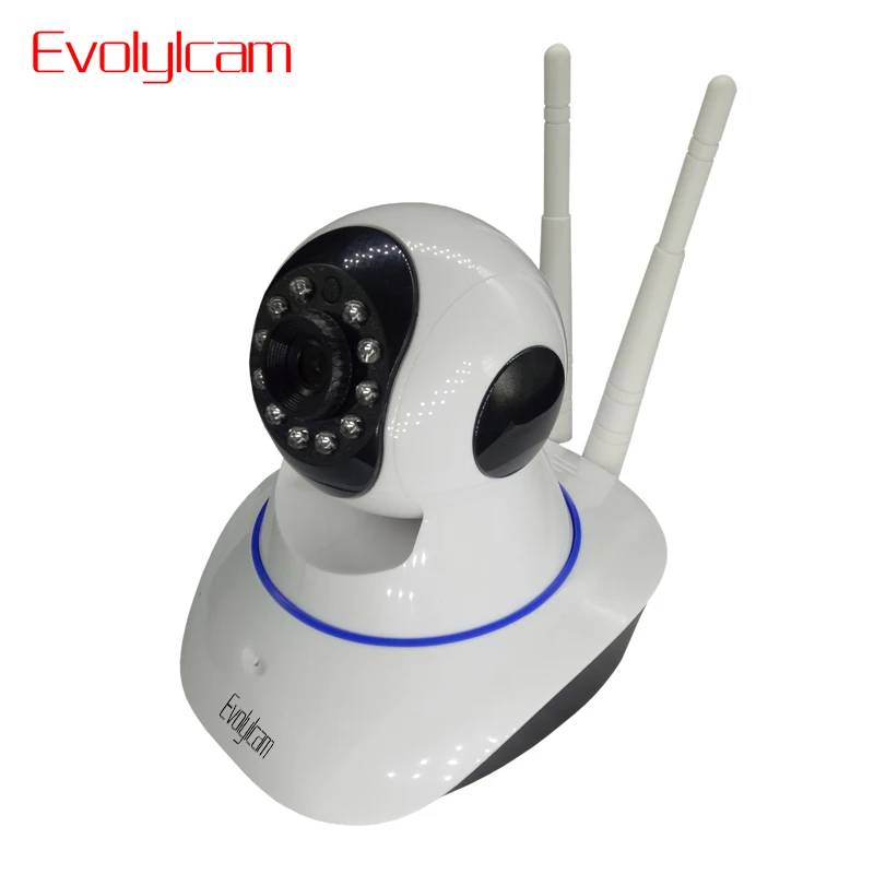 

Evolylcam Audio 720P 1MP Wireless IP Camera Wifi Home CCTV Security Micro SD/TF Card Slot PTZ P2P Network Indoor Surveillance