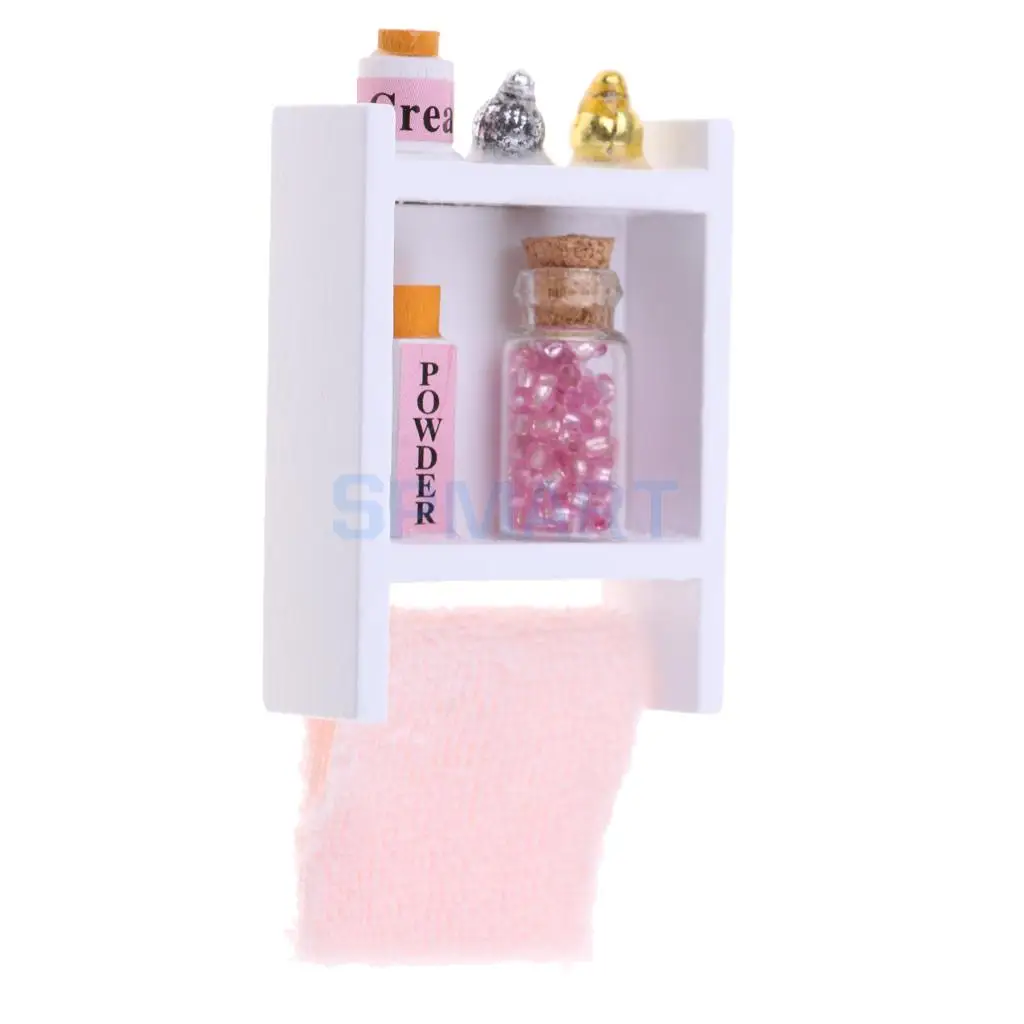 

1/12 Scale Dollhouse Miniature Bathroom Furniture Wall Shelf