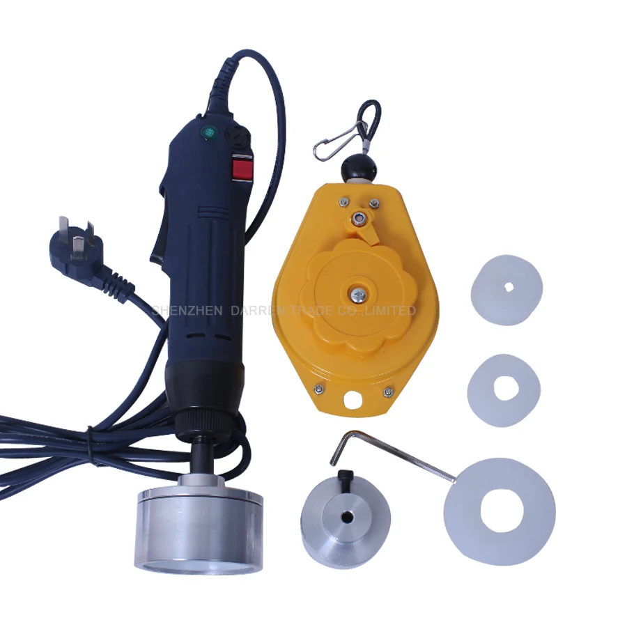 

Bottle Capping Machine Handheld Manual Electric Bottle Capping Machine 220V for 10-50 mm SF-1550 12PCS
