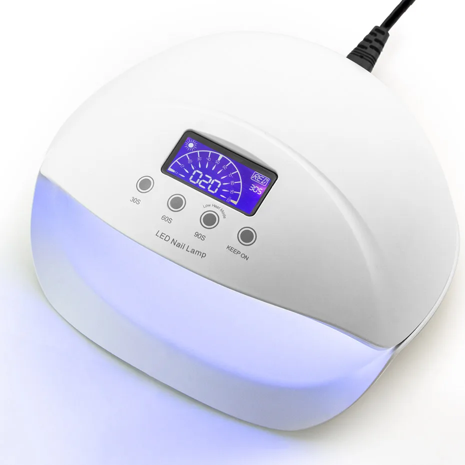 SUN5SE 50W Nail Polish Dryer LED White Light Drying Fingernail Toenail