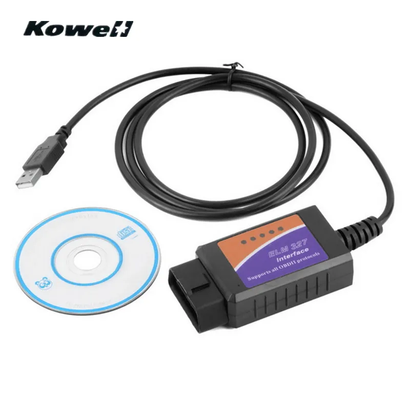 KOWELL Super V1.5 ELM327 OBDII автоматический Умный интеллектуальный диагностический USB кабель интерфейс код сканер считыватель OBD2 OBD 2 сканирующие инструменты