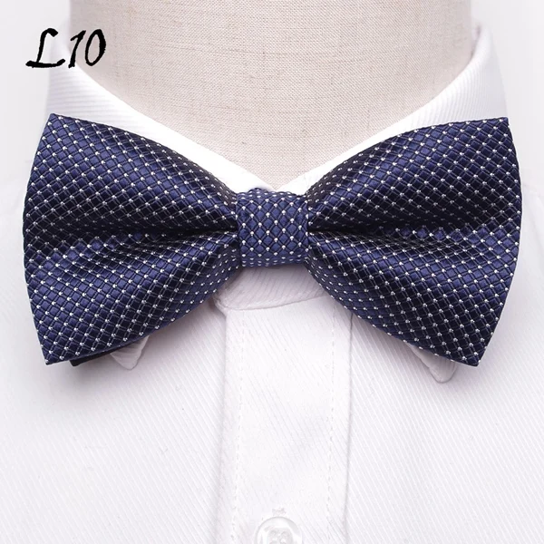 Галстук-бабочка для мужчин, Официальный галстук для мальчиков, мужской модный деловой Свадебный галстук-бабочка, мужская рубашка, krawatte legame, подарок - Цвет: L10