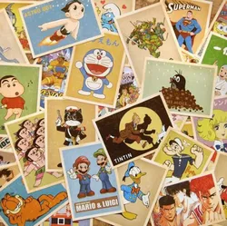Cartes de vœux de bande dessinée 32 pouces, Carte Postale rétro nostalgique, dessin animé, 10x14cm, fournitures scolaires de bureau 