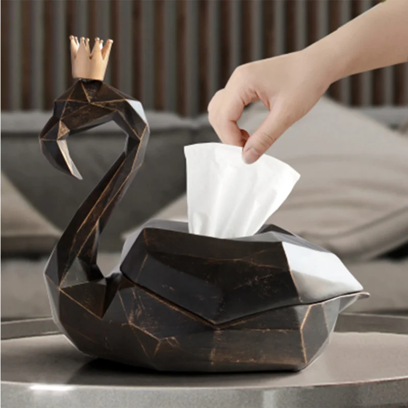 Минималистский креативный Фламинго Форма Настольная Бумага салфетка контейнер для бумажных платков держатель для гостиной чай журнальный столик Декор