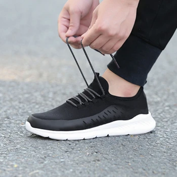 

Vogue Adult Comfortable Men Casual Shoes Fashion Footwear Breathable Sneakers Lace-up Herrenschuhe Soft Outsole Male Shoes