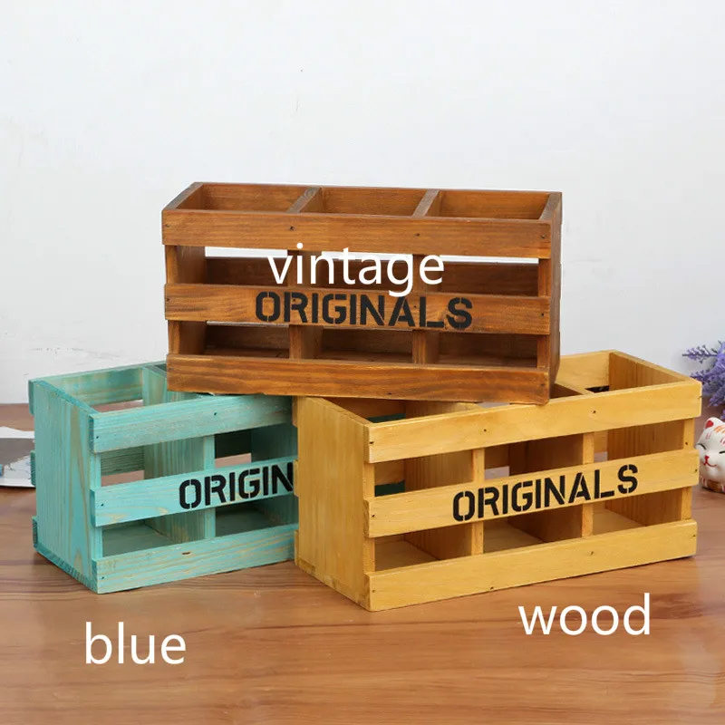 Grocery Fashionable Household Storage Boxes Korean Style Wooden Eco