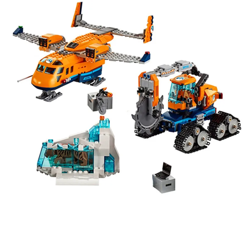 

New Kid Toys City Series the Arctic Supply Plane Set Model Building Blocks Bricks Toys Boy Gifts