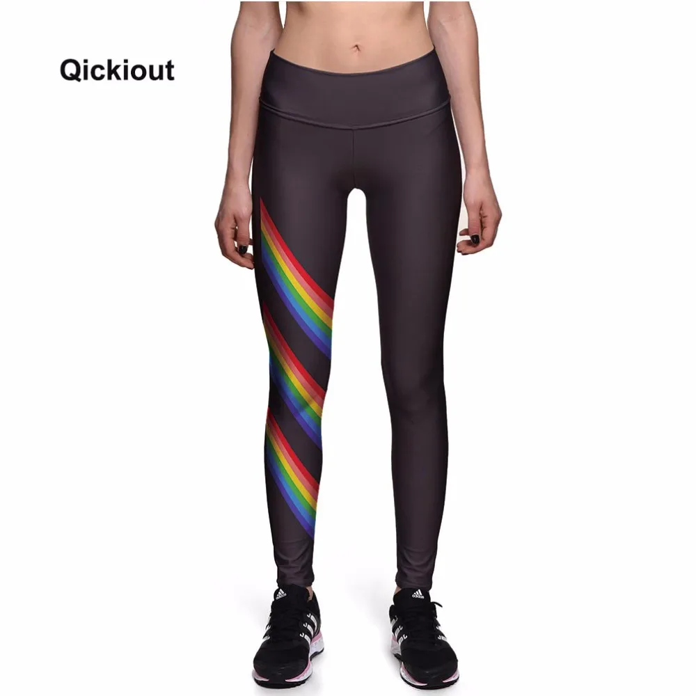 Новинка года Qickitout модные новые стильные весенне-осенние леггинсы брюки с принтом Высококачественные эластичные женские штаны для рождественских подарков