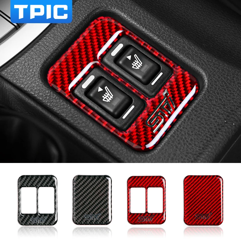 No Seat Heat-Red 1 Piece Real Carbon Fibre Interior Center Console Seat Heat Heating Button Cover Trim Stickers for Subaru BRZ Toyota 86 Styling Decals Accessories No Seat Heat-Red 1 Piece Real Carbon Fibre Interior Center Console Seat Heat Heating Button Cover Trim Stickers for Subaru BRZ Toyota 86 Styling Decals Accessories