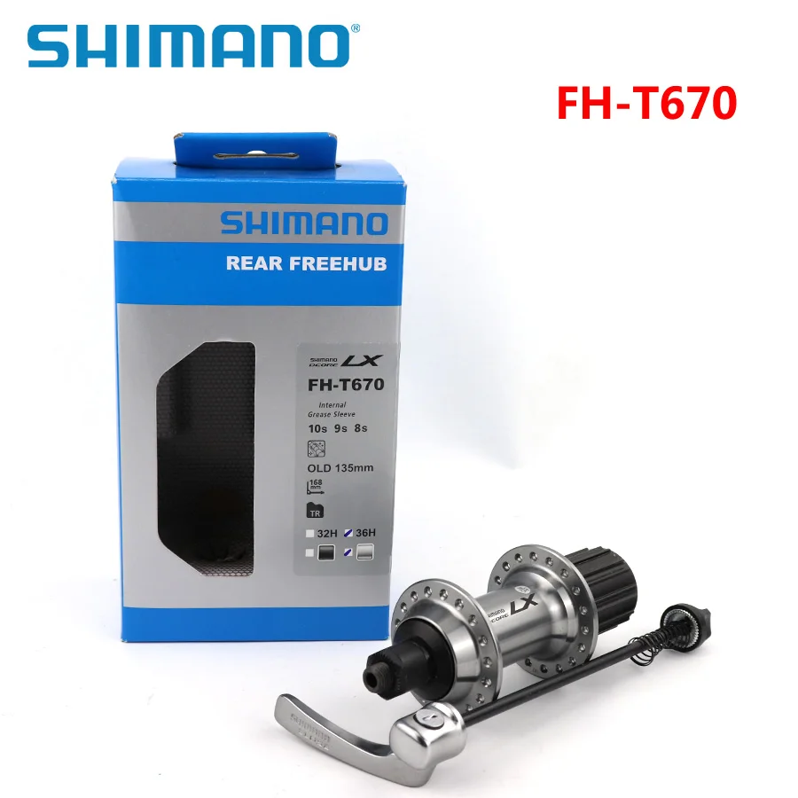SHIMANO DEORE LX FH T670 велосипедный концентратор 36 H отверстие MTB дорожный велосипед V