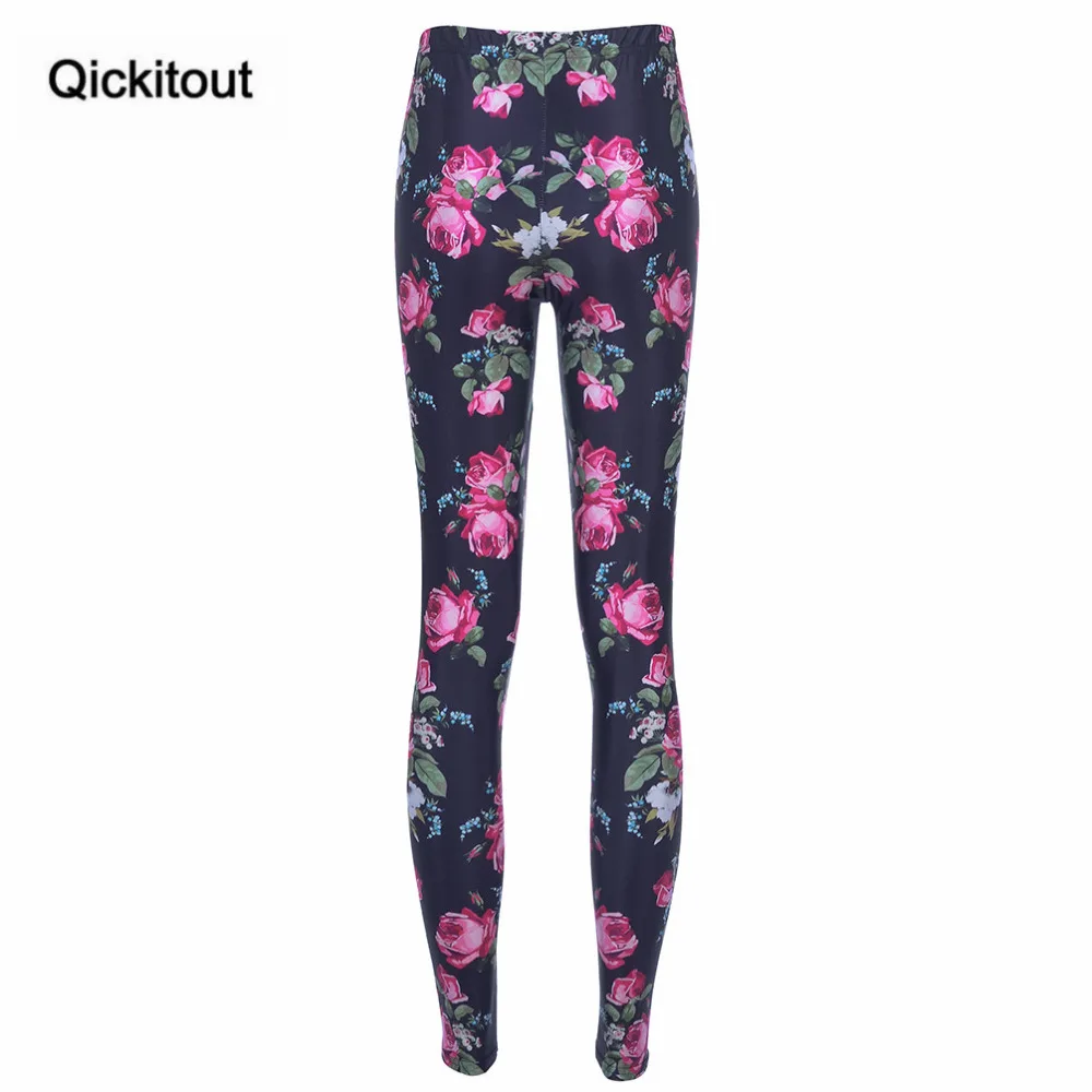 Qickitout леггинсы летние новые стильные женские леггинсы модные с цифровой печатью узкие брюки-джегинсы Размер S-4XL