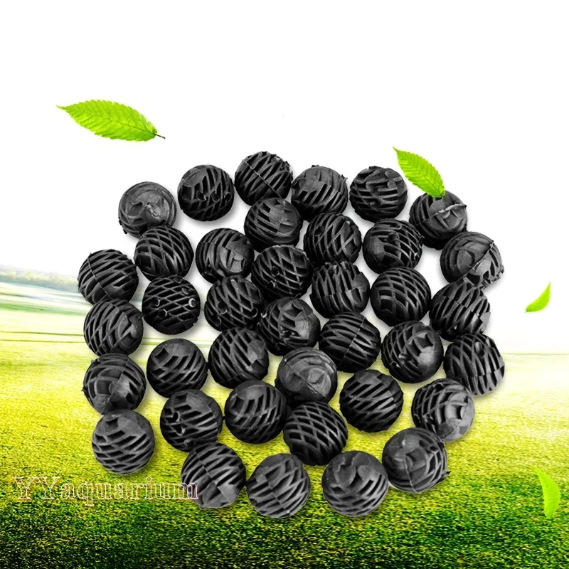 

German Design 26 MM Aquarium Black Bio Balls Fish tank Filter material for culturing Nitrifier Bacteria