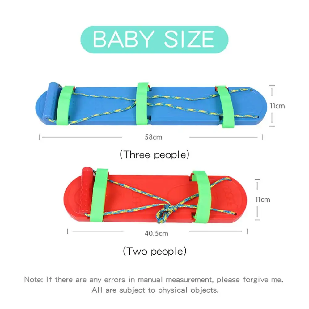  Ruizhi 1 Pair Children Synchronous Shoes Outdoor Teamwork Game Fun Sports Kids Toy Board Kindergart - 33042157570