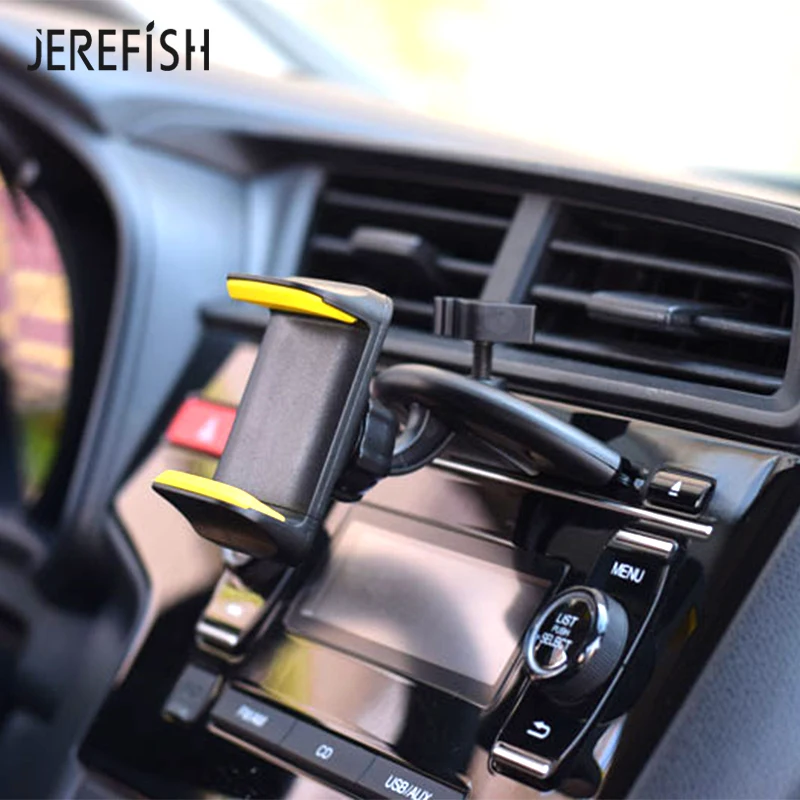 JEREFISH Универсальный держатель для телефона с CD слотом для автомобиля идеально подходит для iPhone X Автомобильный держатель Подставка для смартфонов до 6 дюймов CD слот Автомобильный держатель для телефона