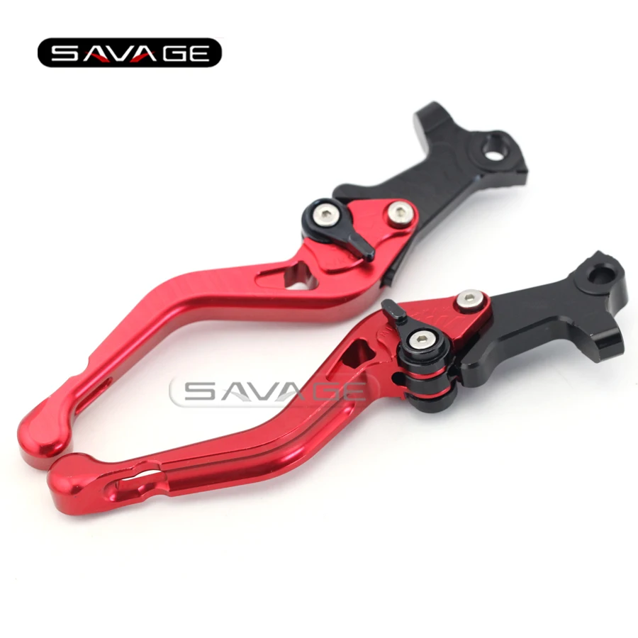 

For GILERA/PIAGGIO DNA 50/GP Experience/ ICE 50 Red Motorcycle Aluminum Adjustable Short Left Right Brake Levers