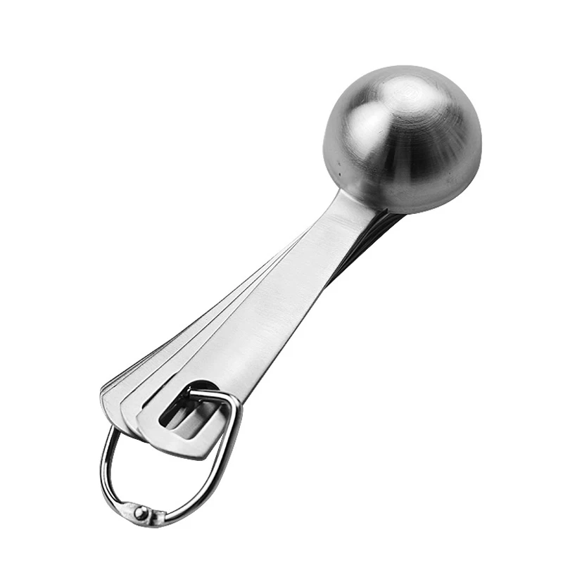 6Pcs Kitchen Measuring Spoon Set Stainless Steel Tablespoon Baking Cooking Scale Measuring Tools Spice Sugar Coffee Tea Scoop (7)