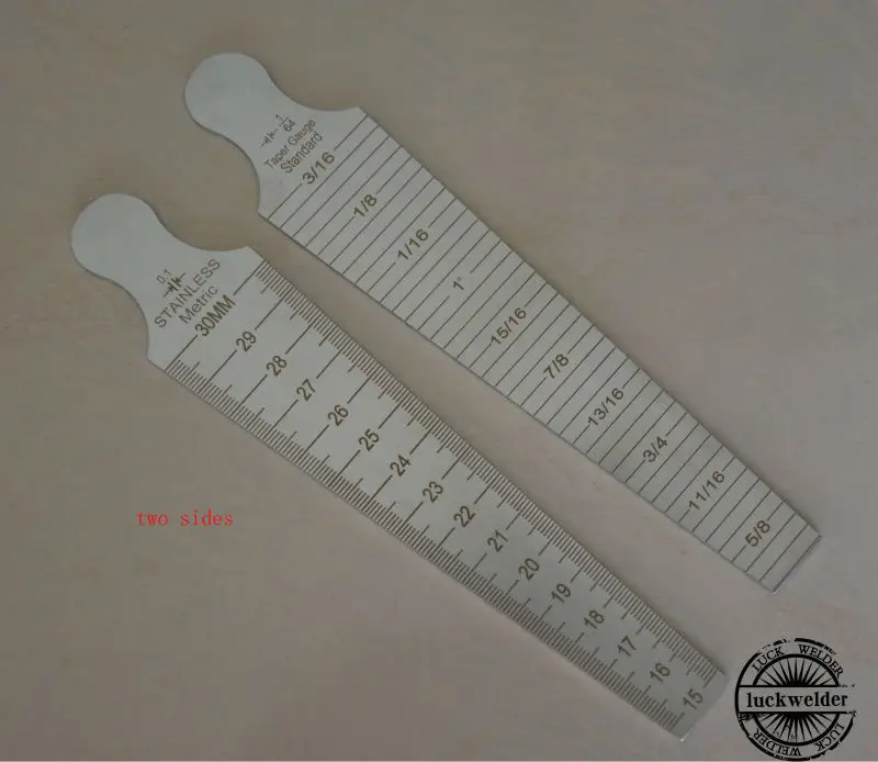 

Taper Welding Gauge Gage 15-30mm Test Ulnar Welder Inspection Inch and Metric