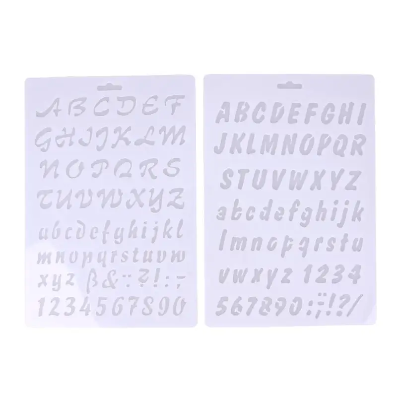 

2Pcs Alphabet Letter Cookie Cake Mould Stencil DIY Fondant Cake Decorative Tools Fondant Cake Baking Mould Cookie Cutter