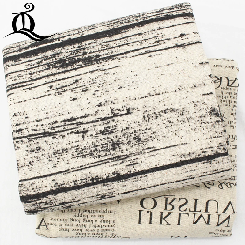 

free shipping 50*150CM cool newspaper cotton linen fabric cartoon for Tissue Kids Bedding home textile for Sewing clothes C19