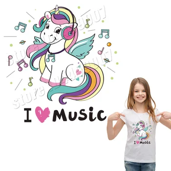 

Unicon Patches Woman Washable Handmade Thermal Transfer Printed Parches On Clothing Heat Transfer DIY Stickers For Girls