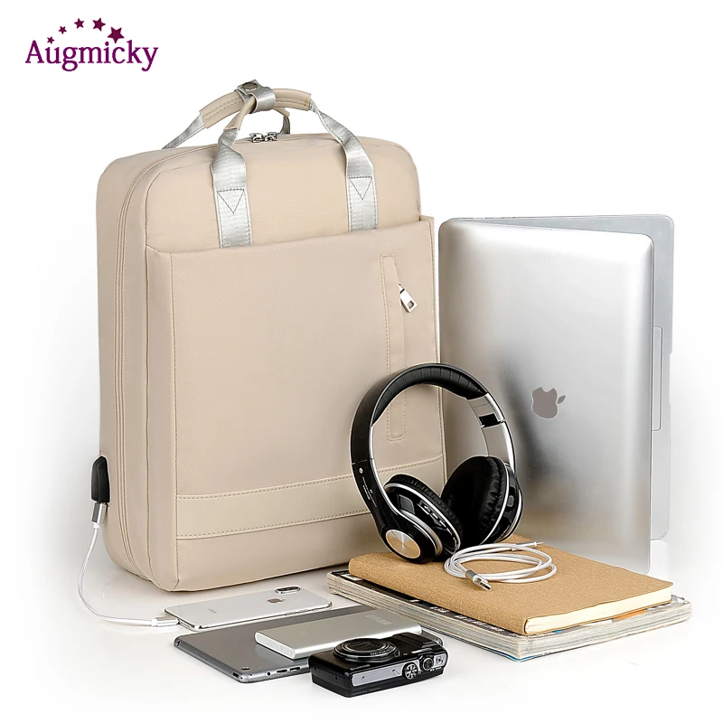 2019 NEW 15.6 inch Laptop Backpack For women Water Repellent Functional Rucksack with USB Charging Port For Teenagers Travel Bag