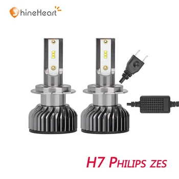 

factory supply new design Mini 6000k car H1 H3 H4 9005 9006 9012 H8 H9 H11 H7 LED bulbs for headlight with Phi-lips zes LED chip