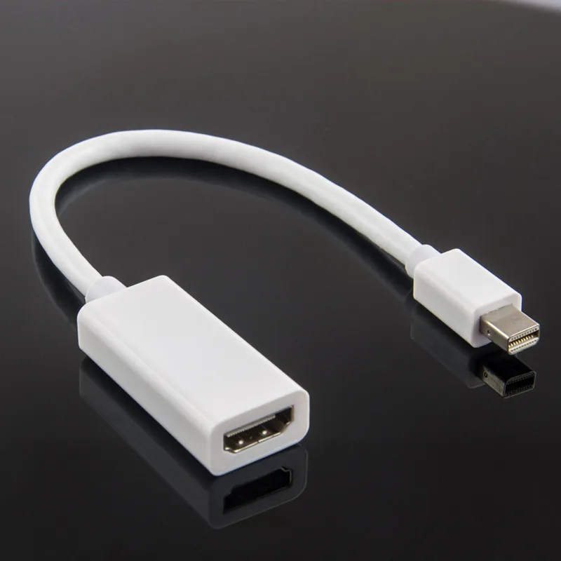 New Mini Display Port to HDMI font b Cable b font Audio Video Adapter For Macbook