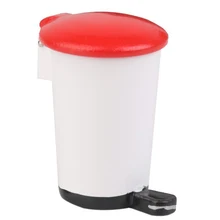 Горячая 1/12 кукольный домик Миниатюрный шаг на мусор мусорная урна