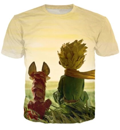 

Women/men T Shirts The Little Prince 3D Tshirt O Neck The Little Prince T-Shirt Tops Tees Shirt