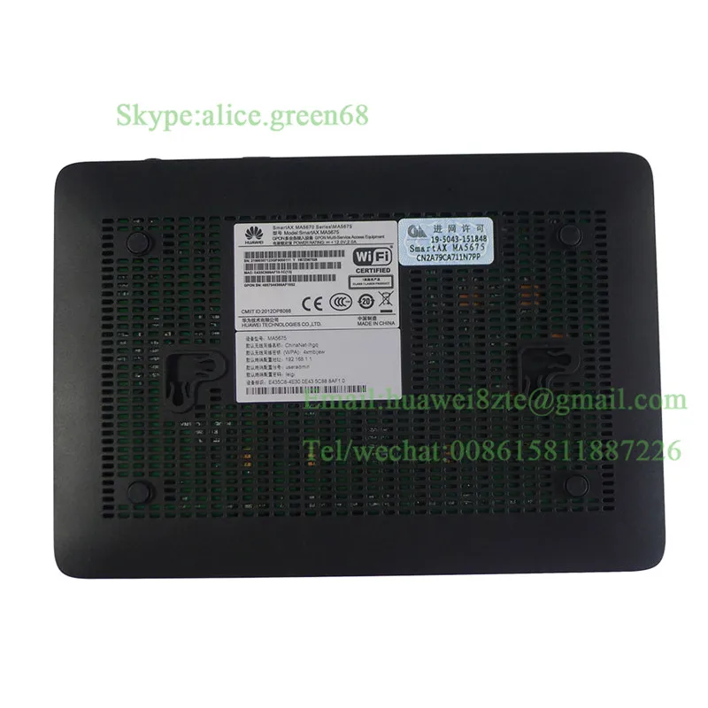GPON wireless ONU MA5675 с 4GE + 4POTS WIFI BBU USB. Волокнистый сердечник|Оптоволоконное