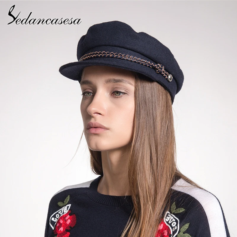 

Sedancasesa 2019 New Arrival Autumn Winter Berets for Women Girls Caps Wool Woman Casual Newsboy Hats Visors Casquette Cap