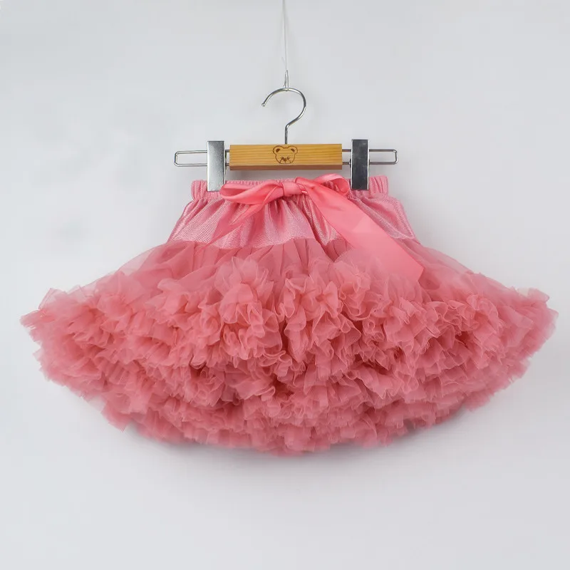 Модные юбки- пачки для маленьких девочек юбка-пачка для принцесс, балетная танцевальная юбка-пачка детский Карнавальный костюм для детей от 0 до 8 лет - Цвет: Coral