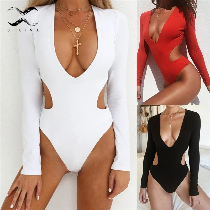 Bikinx бразильский сдельный купальник с длинным рукавом женский пуш ап сексуальное
