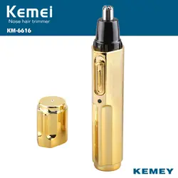 Kemei KM-6616 Мода Электрический бритья волос в носу триммер безопасный Уход за лицом бритья Триммер для носа тример для мужчина и женщина