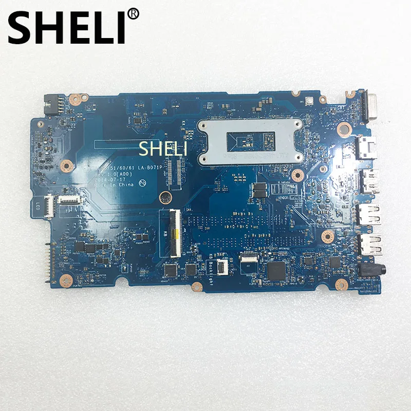 SHELI لديل كمبيوتر محمول اللوحة ZAL50 51 60 61 LA-B071P خط العرض 3450 الأم CN-0MPNR0 0MPNR0 MPNR0 مع i5-5200u وحدة المعالجة المركزية